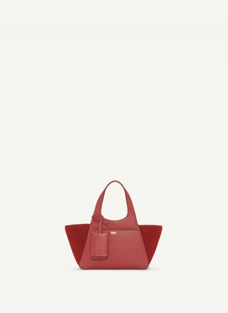 Carnelian Women's Dkny The Mini Effortless Tote Bags | 2186VCDJW