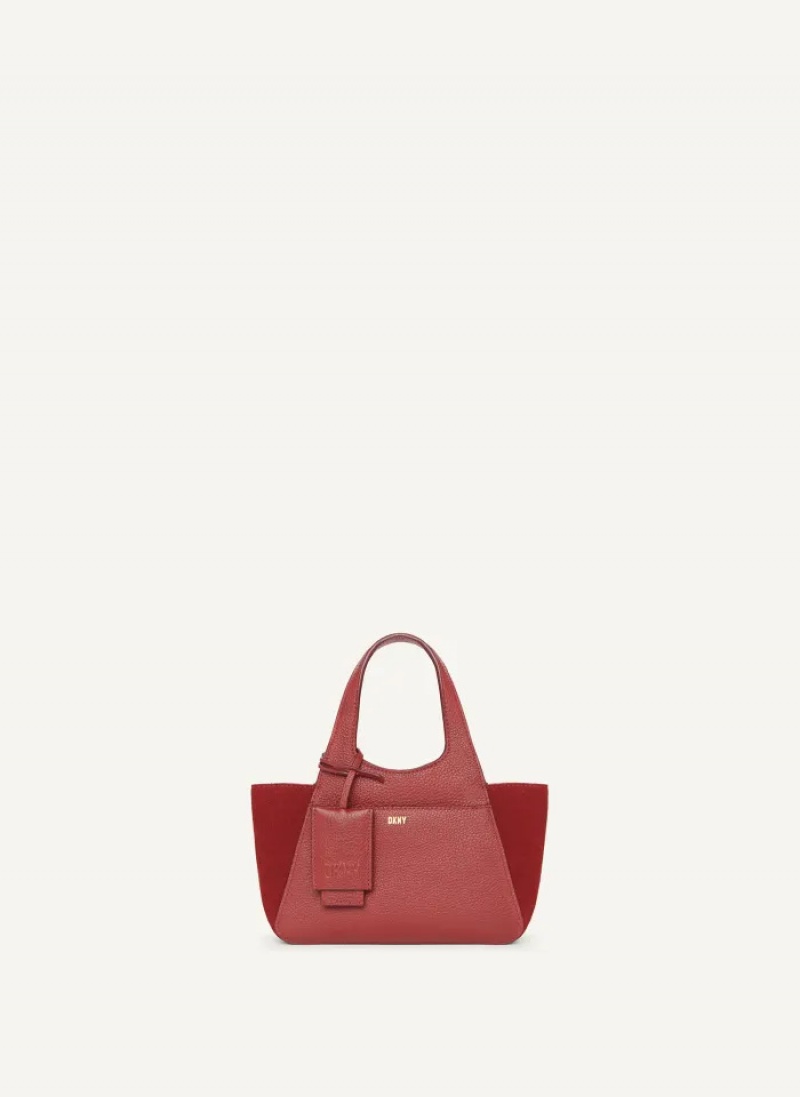 Carnelian Women's Dkny The Mini Effortless Tote Bags | 2186VCDJW