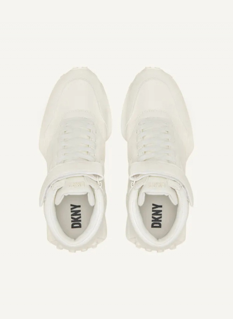 Cream Women's Dkny Noemi Sneakers | 9786RKIUY