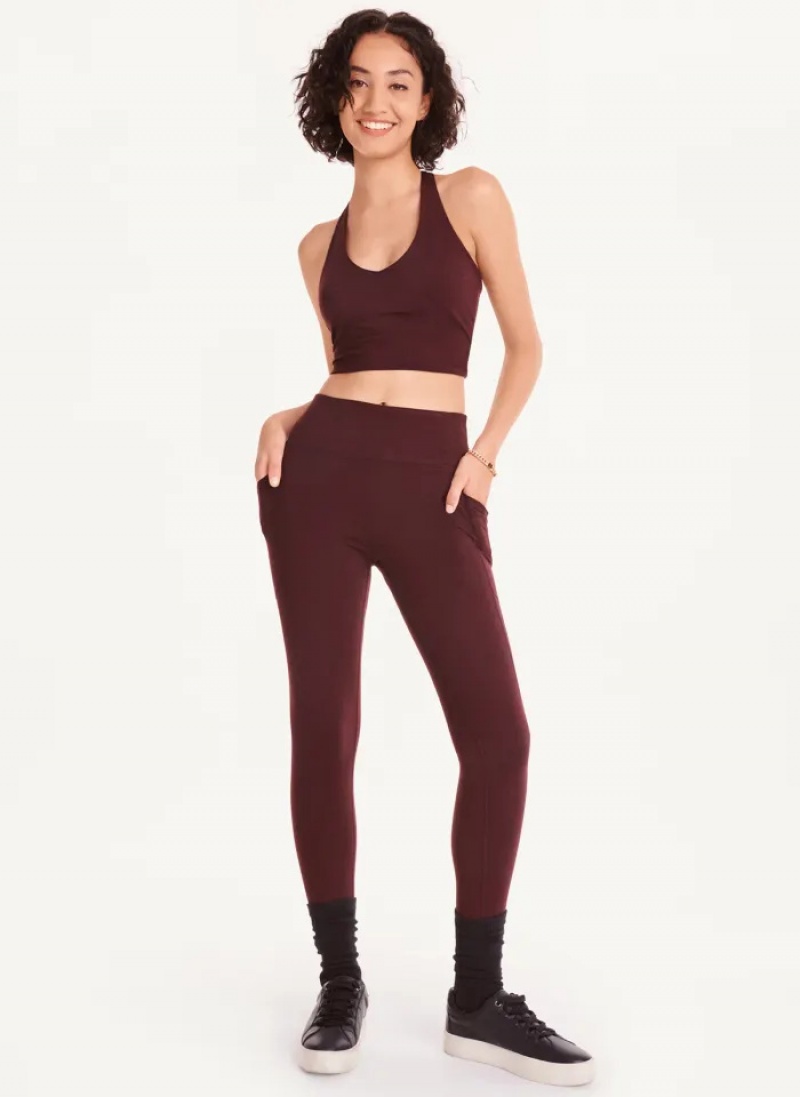 Currant Women's Dkny Balance High Waist Leggings | 7619FMBAN