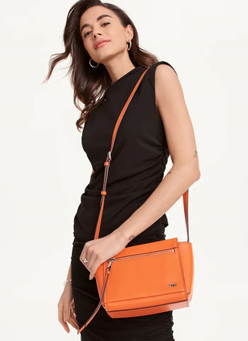 Flame Women's Dkny Pax Crossbody Bags | 3104DJZRY