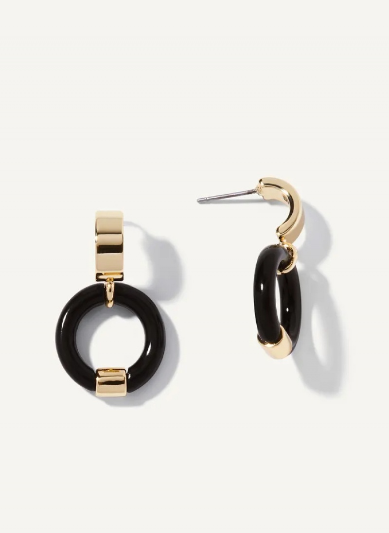 Gold Accessories Dkny Circle Drop Earrings | 9345ABVPW