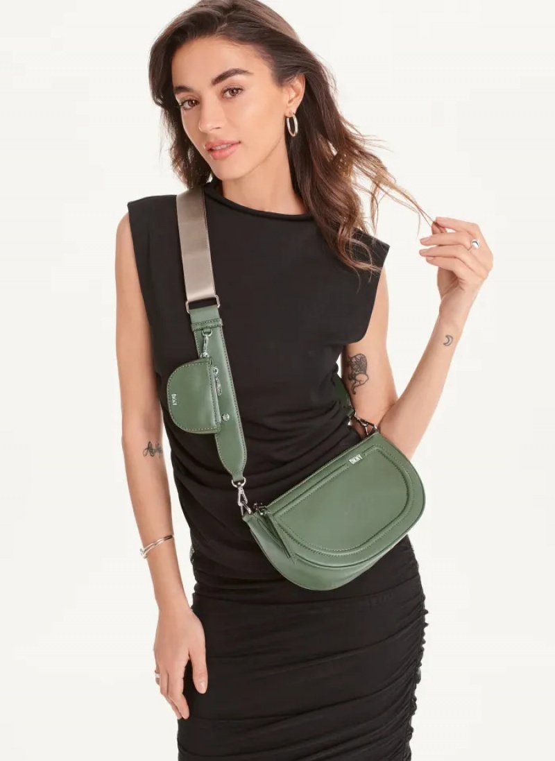 Green Women's Dkny Orion Crossbody Bags | 2819VFPOL