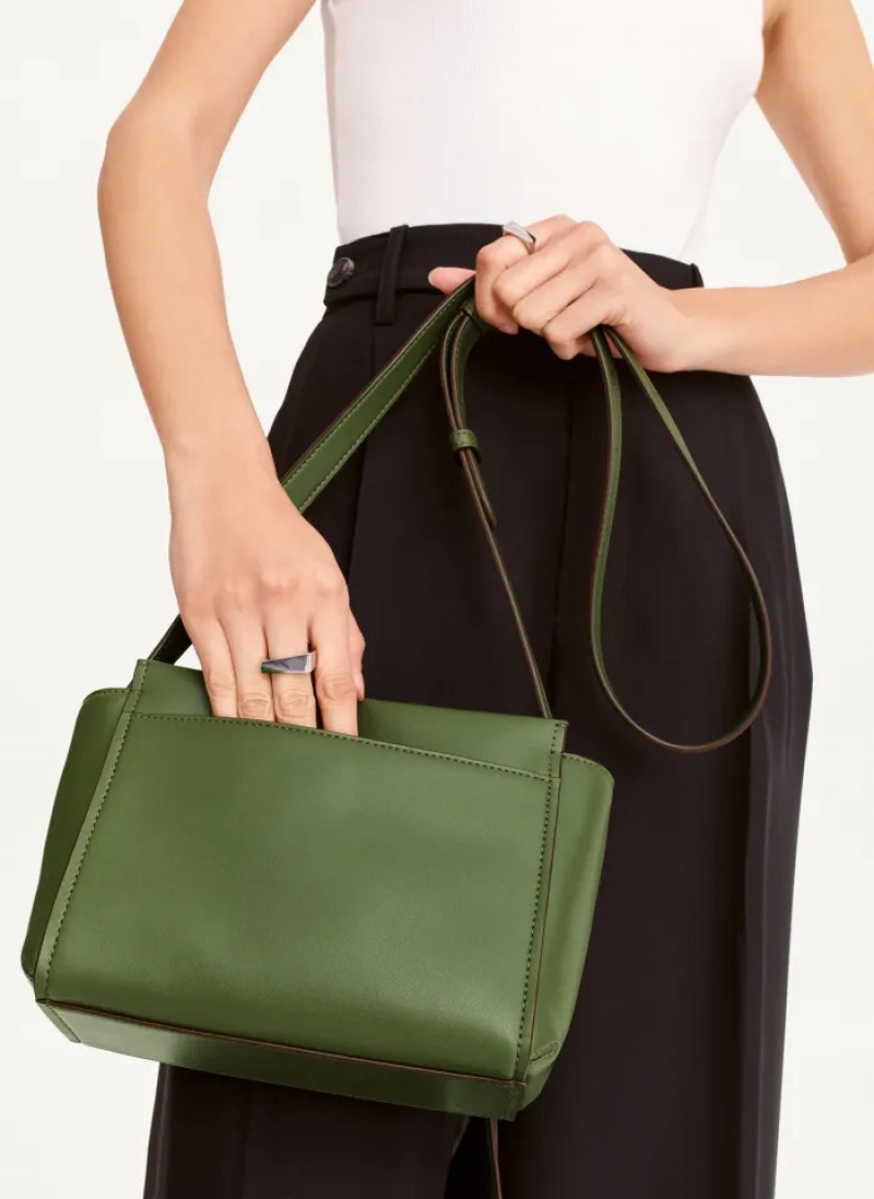 Green Women's Dkny Pax Crossbody Bags | 3571MONRP