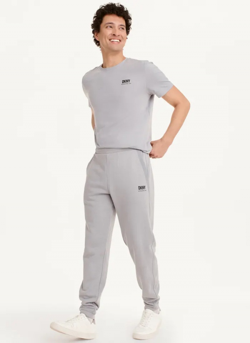 Grey Men's Dkny French Terry Pants | 2876AZLSP