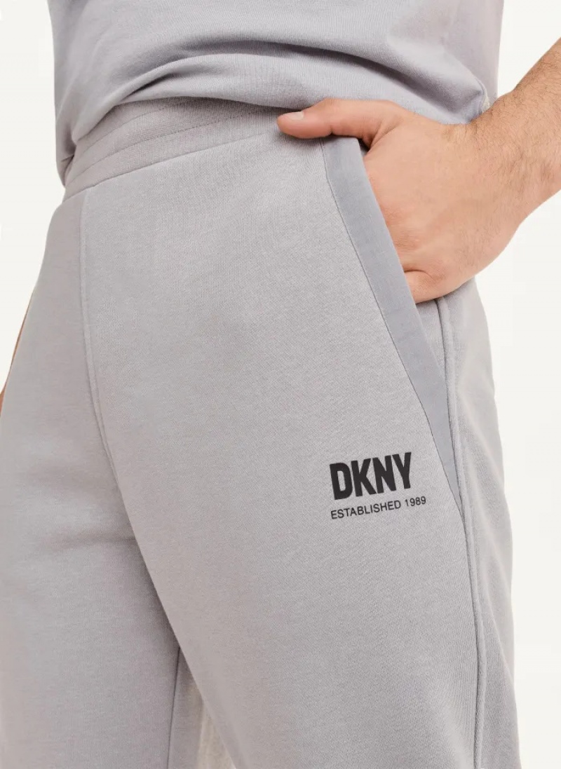 Grey Men's Dkny French Terry Pants | 2876AZLSP