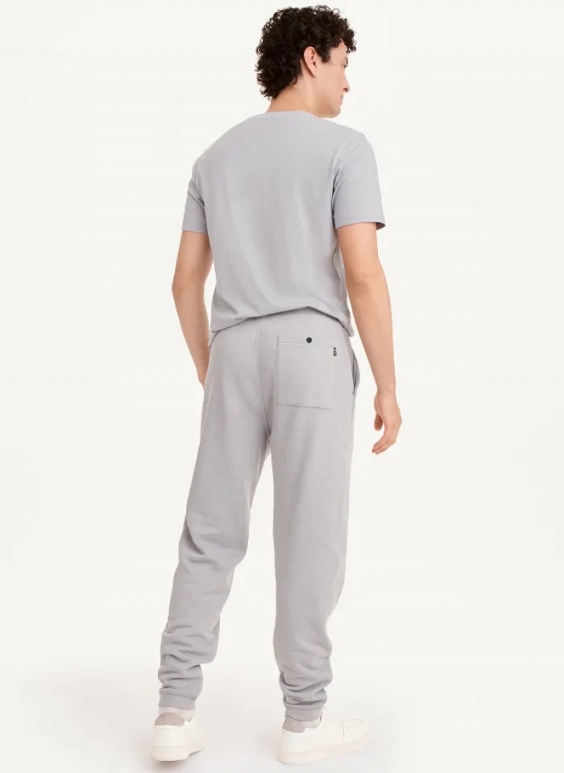 Grey Men's Dkny French Terry Pants | 2876AZLSP