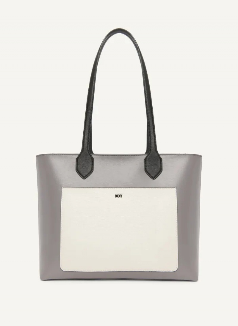 Grey Women\'s Dkny Ines Tote Bags | 6279USCVZ