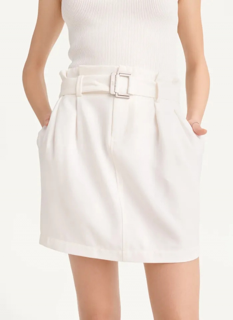 Ivory Women's Dkny Soft Skirt | 7250YMXLA