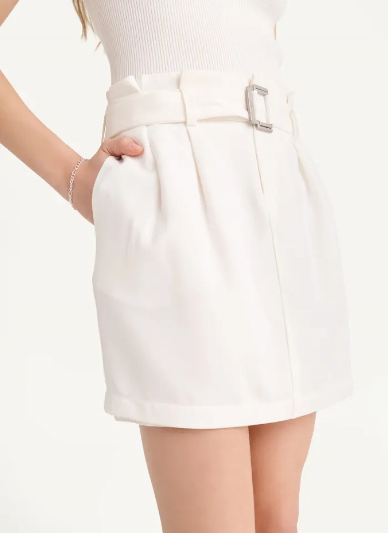 Ivory Women's Dkny Soft Skirt | 7250YMXLA