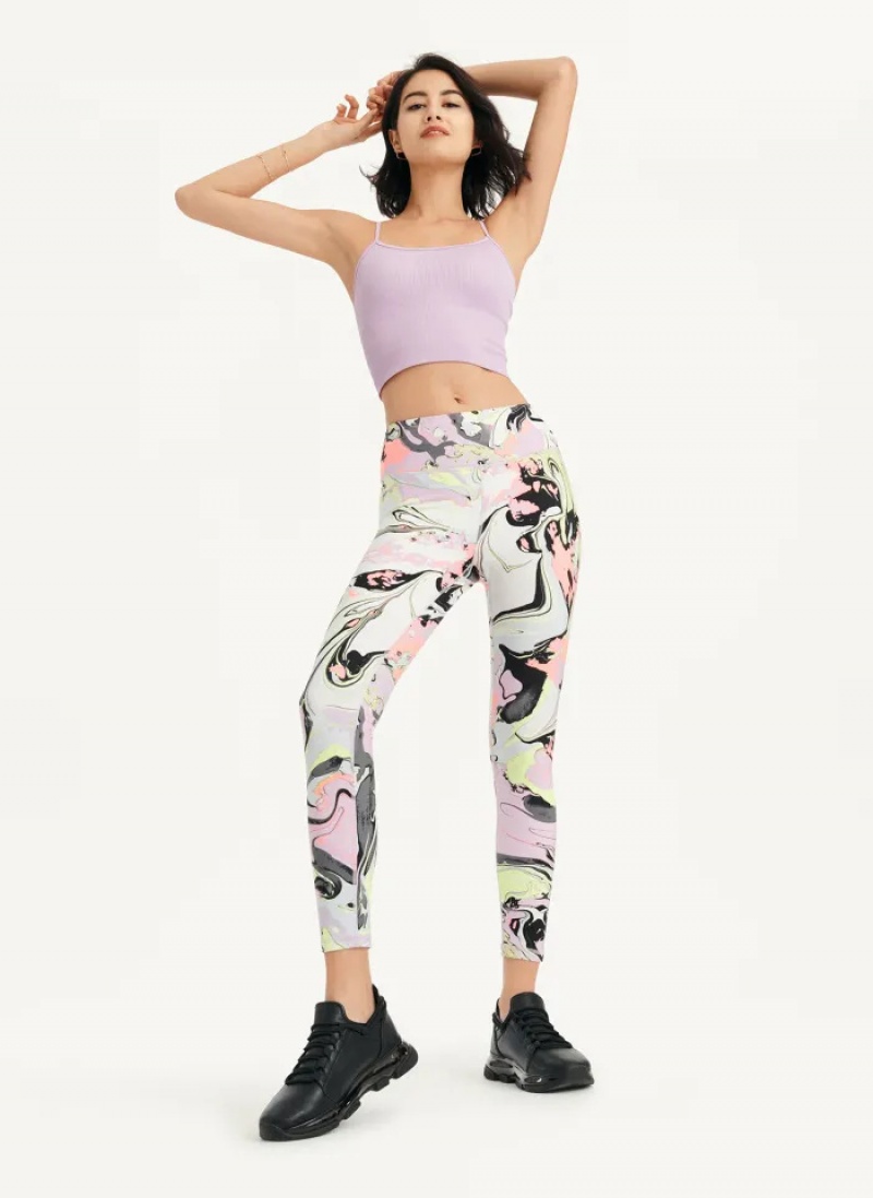 Marble Women's Dkny Printed Leggings | 8257JCMDW