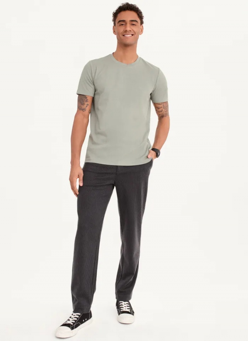 Moss Men's Dkny Cotton Poly Pique T Shirts | 6270ETSDH