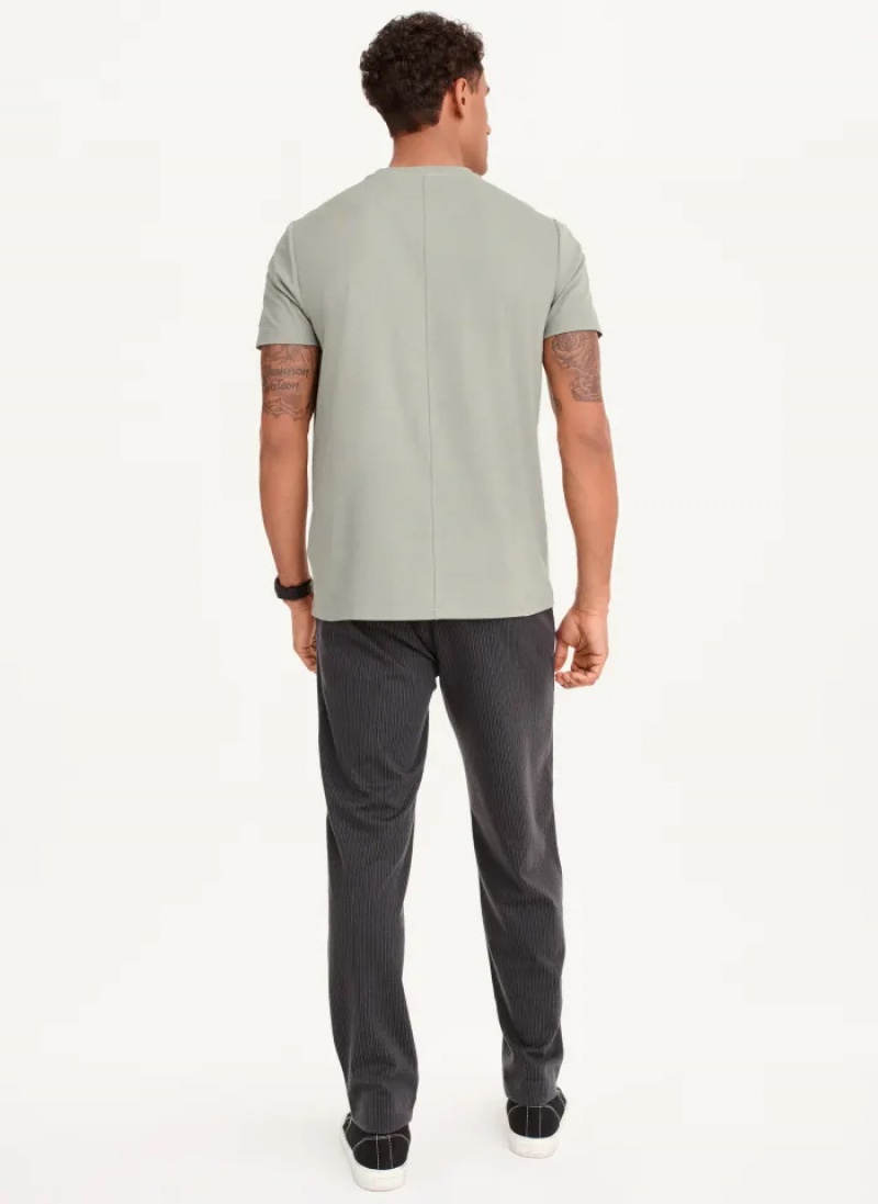 Moss Men's Dkny Cotton Poly Pique T Shirts | 6270ETSDH