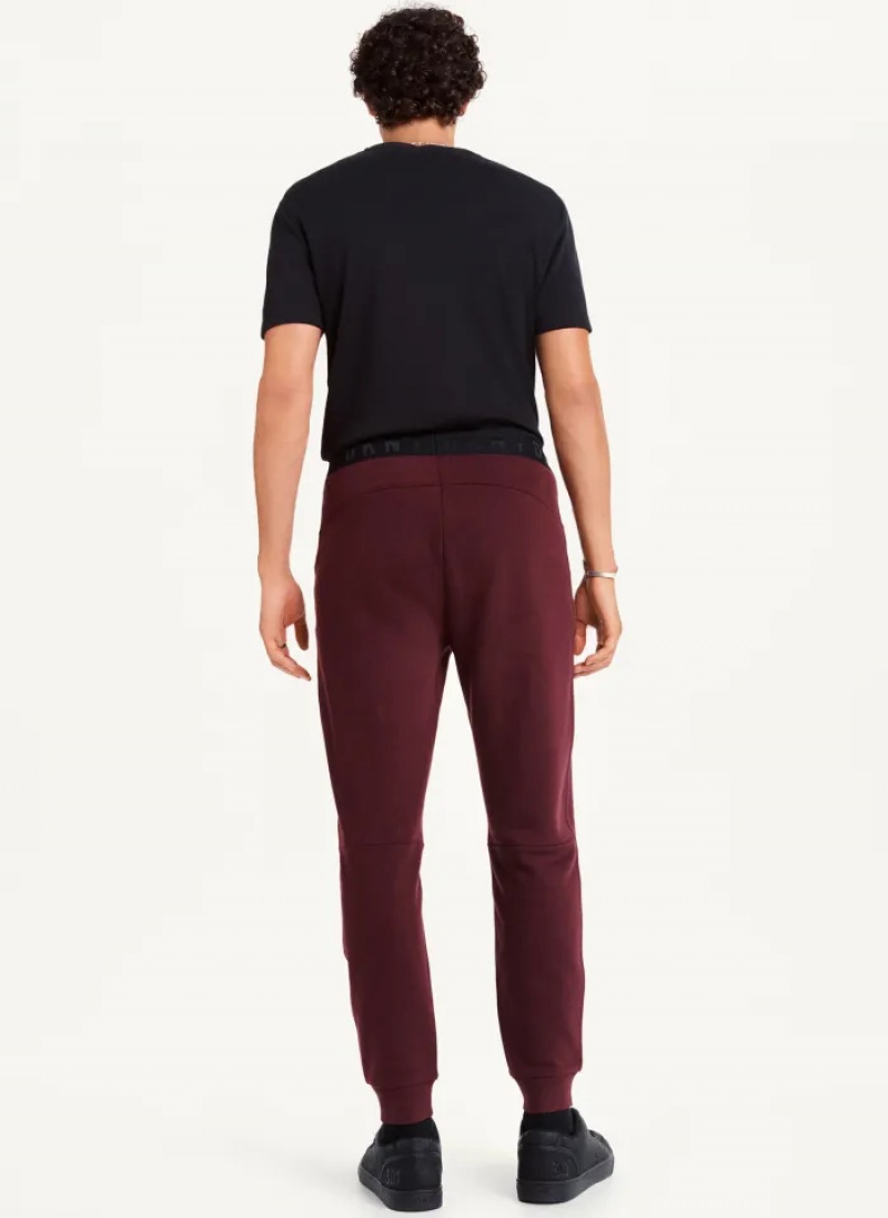 Mulberry Men's Dkny Fleece Logo Waistband Pants | 9843SPHEL