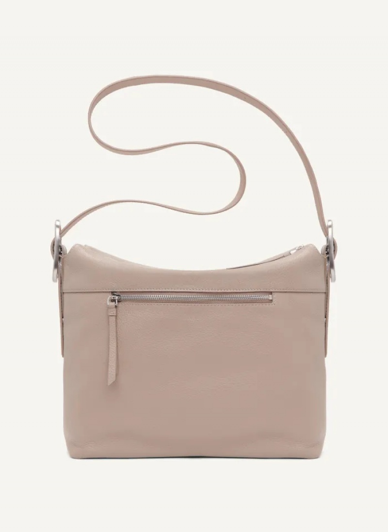 Putty Women's Dkny Large Buckle Bag | 1409ZBSNM