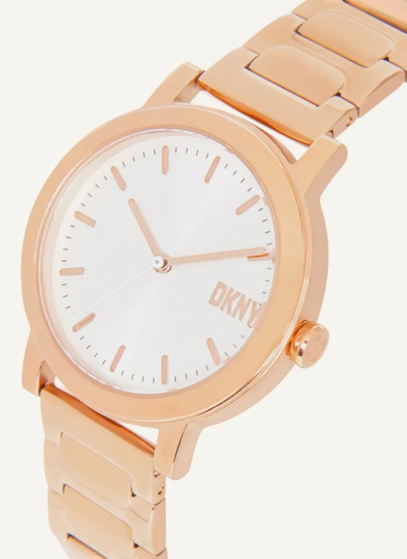 Rose Gold Accessories Dkny New Platform Watch | 1762KFGJL