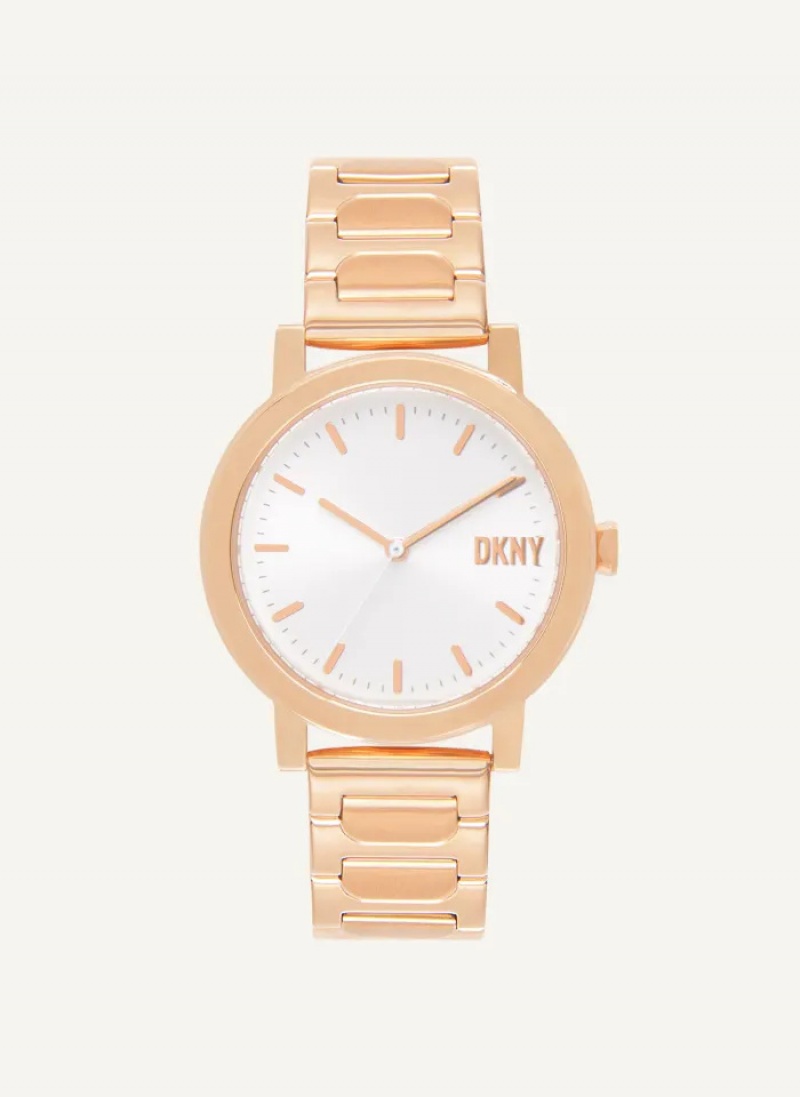 Rose Gold Accessories Dkny New Platform Watch | 1762KFGJL