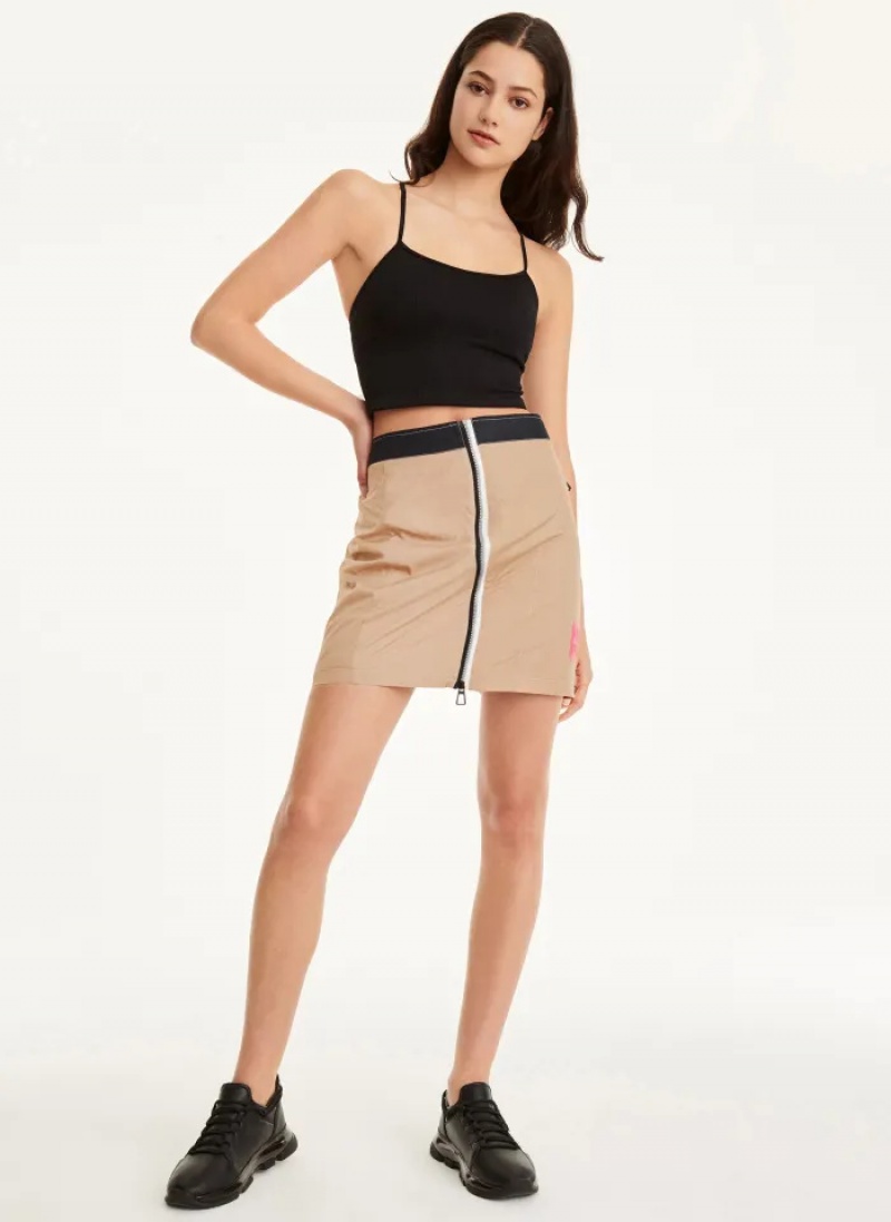 Safari Women's Dkny Mini Rip-Stop Jersey Lining Skirt | 5087ONMPY