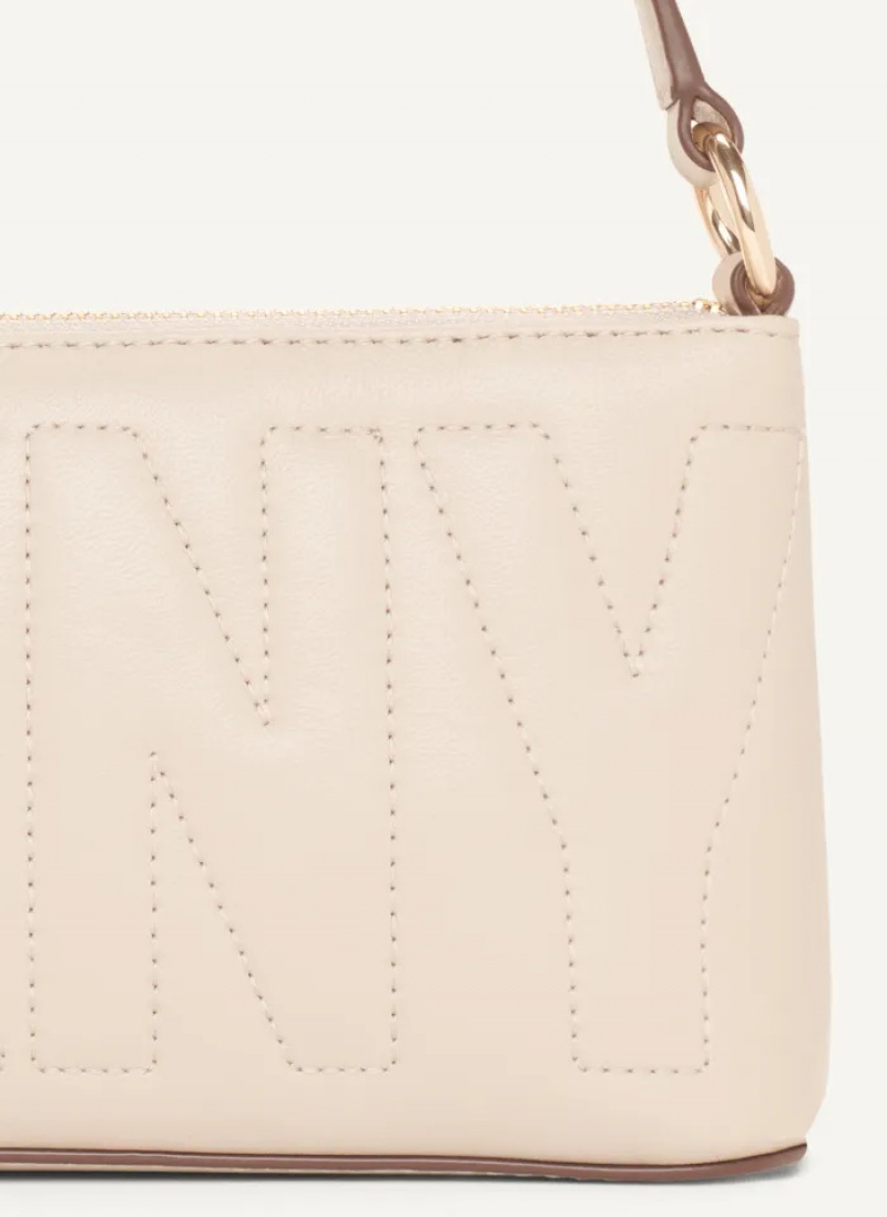 Stone Women's Dkny Elsa Demi Crossbody Bags | 4932FHWZQ