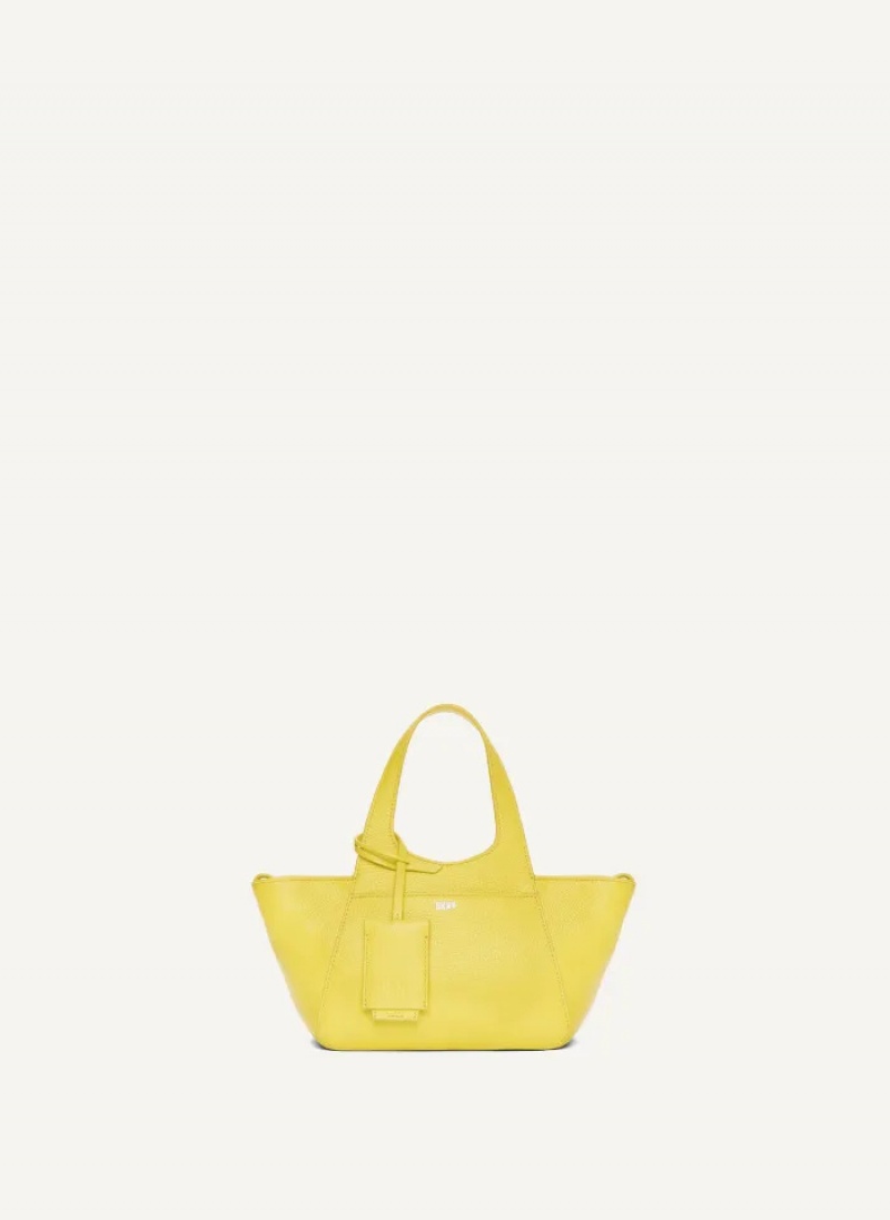 Sulphur Women's Dkny The Mini Effortless Tote Bags | 7316HJNVR