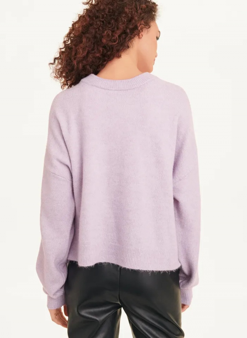 Thistle Women's Dkny Crewneck Sweaters | 5607RTBWI