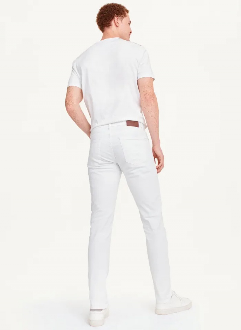 White Men's Dkny Skinny Jeans | 6758RJNFV