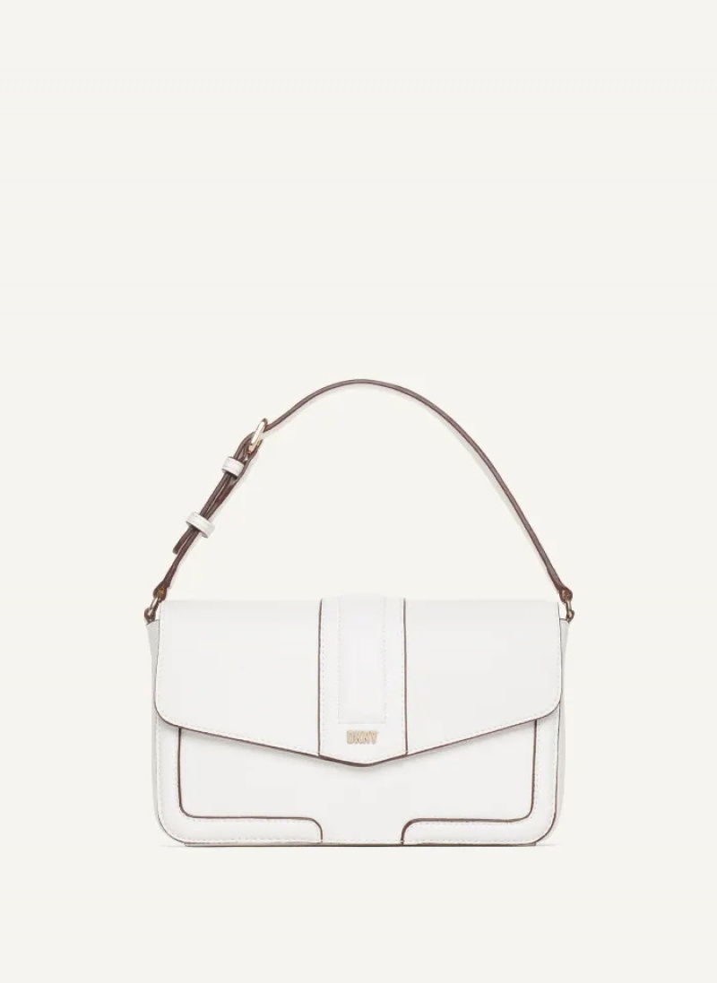 White Women\'s Dkny Maxxe Crossbody Bags | 1674JABXN