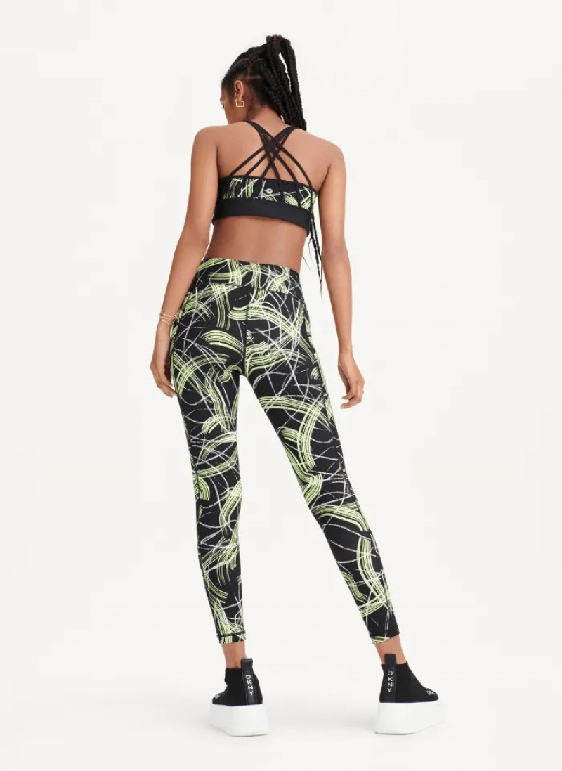 Zest Women's Dkny Electric Shock Print High Waist Leggings | 4721JTQNM