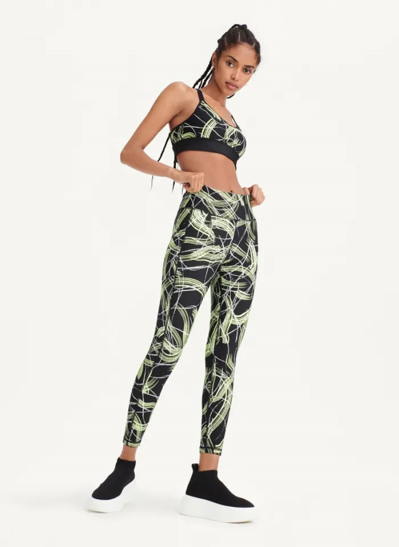 Zest Women's Dkny Electric Shock Print High Waist Leggings | 4721JTQNM